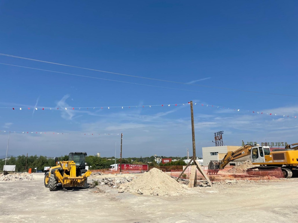 obras cercanas a línea de media tensión