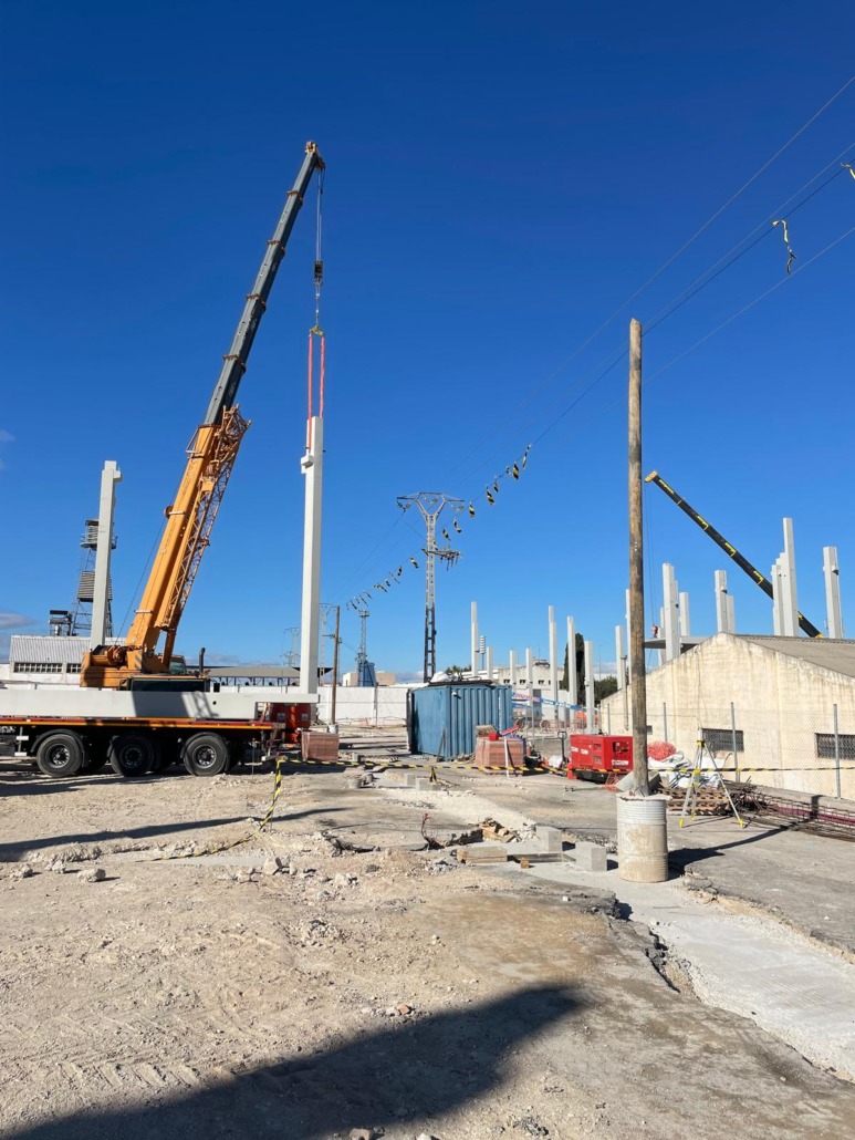 obras cercanas a línea de media tensión